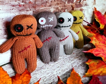 hand knitted Halloween dolls soft yarn doll