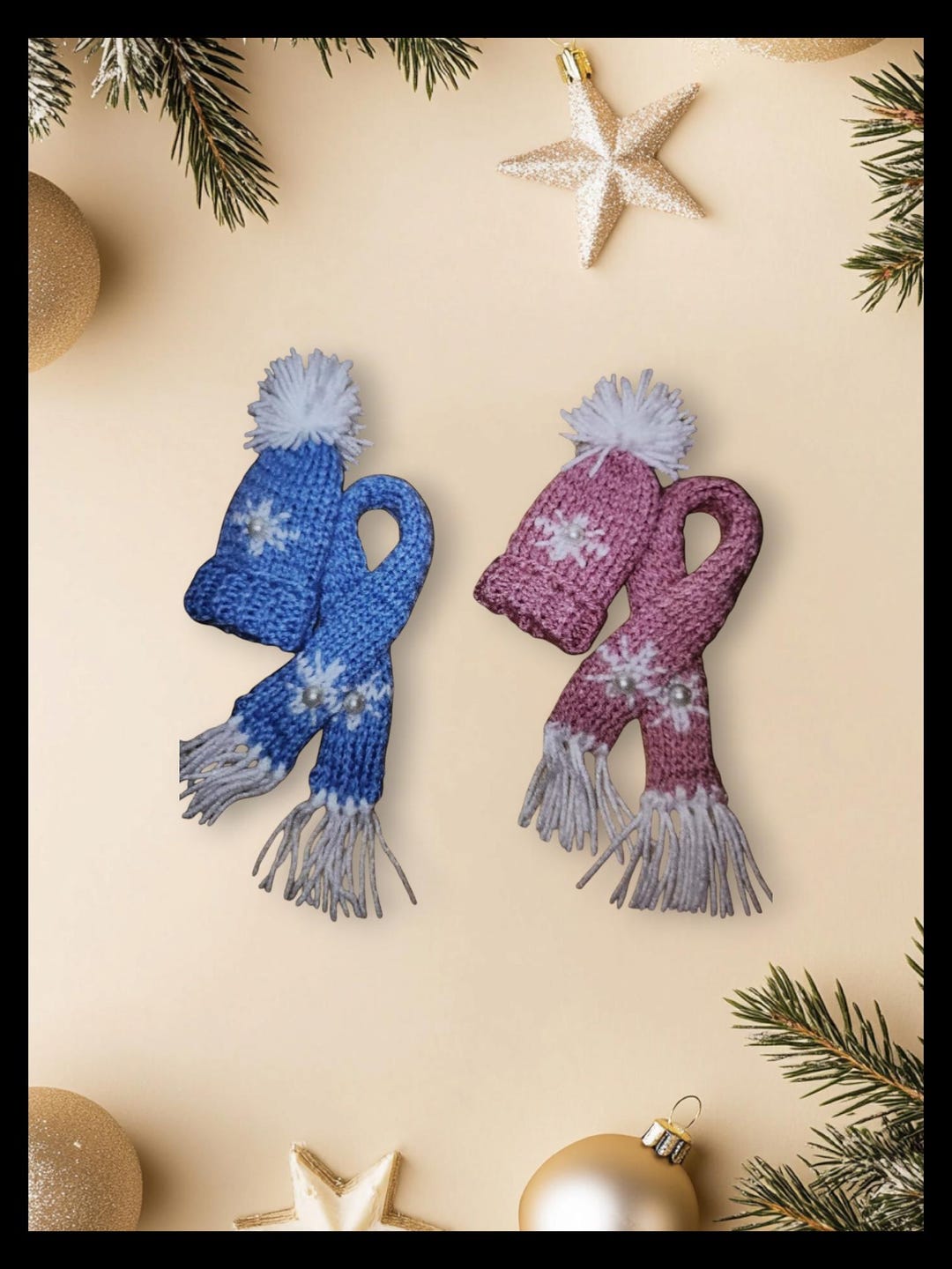 Hand Knitted Wine Bottle Alcohol Bottle Hat and Scarf Accessories - Etsy