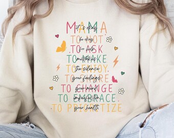 Mama It's Okay PNG: Mental Health Matters Design (Digital Download)