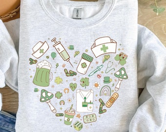 Nurse St Patrick's Day Design: PNG SVG Files (Digital Download)