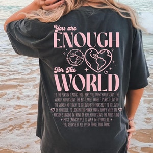 Je bent genoeg voor de wereld Svg Png, je bent genoeg Svg-ontwerp, genoeg voor de wereld Svg, geestelijke gezondheid Shirt Svg, je bent genoeg Svg