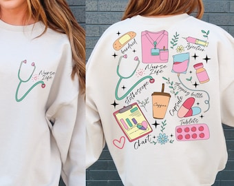 Nurse Life SVG PNG: Medical Shirt Designs (Digital Download)