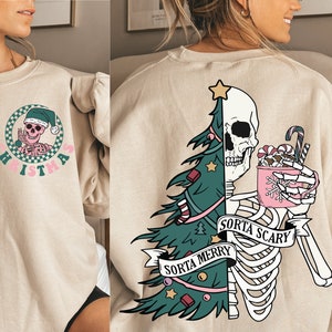 Cráneo de Navidad Svg, Feliz Navidad Svg, Navidad divertida Svg, Esqueleto Svg, Camisa de Navidad Svg, Navidad de moda Svg, Esqueleto divertido Svg