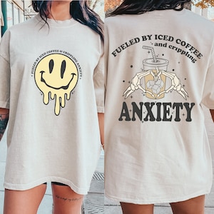 Fueled By Iced Coffee And Anxiety Png, Fueled By Iced Coffee And Anxiety Svg, Fueled By Iced Coffee And Anxiety, Iced Coffee Svg, Anxiety