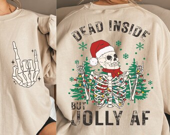 Groovy Christmas Skeleton SVG, Funny Xmas Shirt Design (Digital Download)