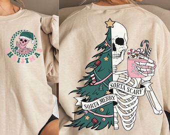 Funny Christmas Skull SVG: Trendy Skeleton Shirt Design (Digital Download)