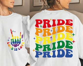 プライド SVG バンドル: レインボーフラッグ、Love Is Love (デジタルダウンロード)