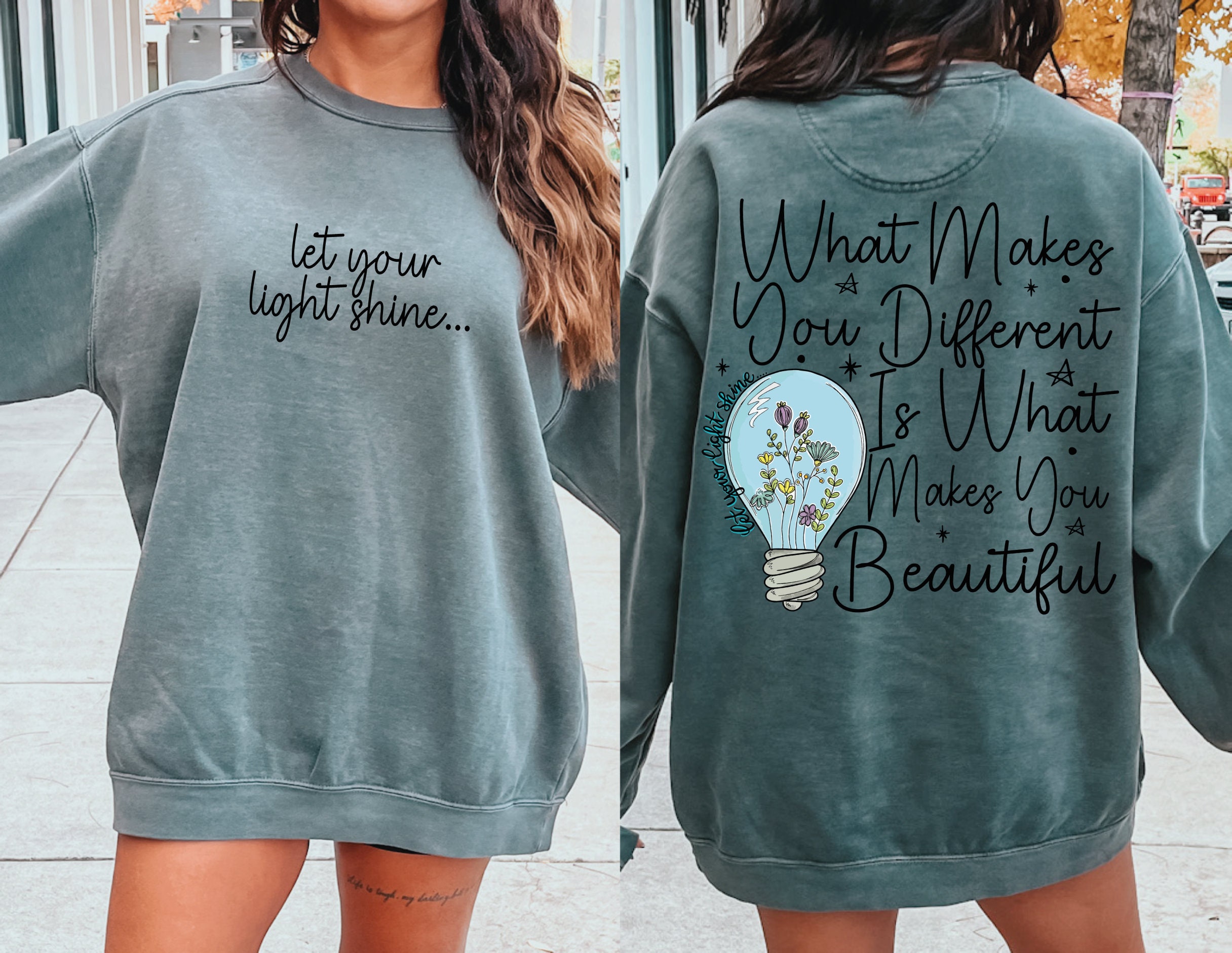 Inspirational Quote SVG PNG: Let Your Light Shine, Be Different ...