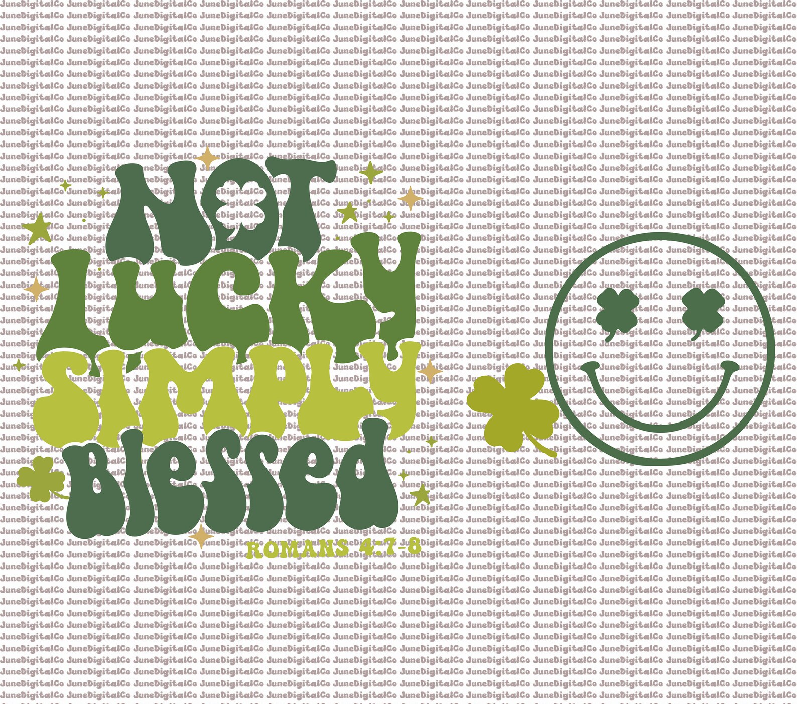 Not Lucky Simply Blessed Svg Png, Simply Blessed Svg, Simply Blessed