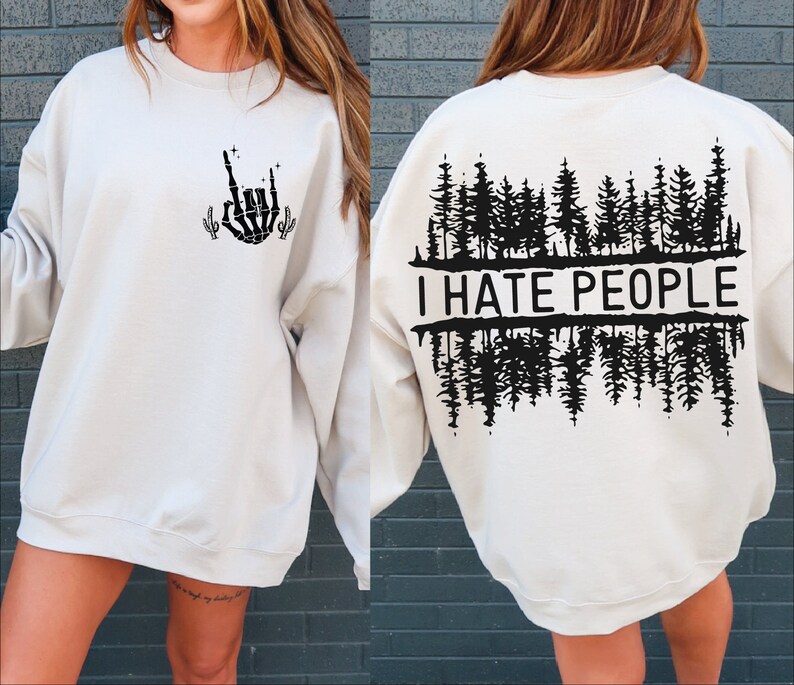 İ Hate People Png, Antisocial Svg, İntrovert Svg, Sarcasm Svg, Skeleton Svg, Camper Svg, İ Hate People, Camping Png Sublimation, People Png image 2