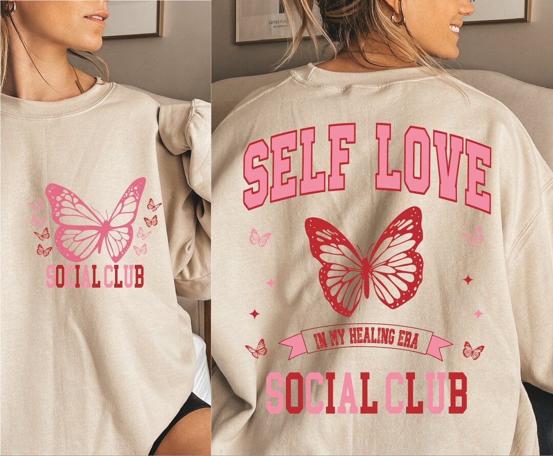 Self Love Club Svg, Self Love Svg, İn My Healing Era, Butterfly Svg ...