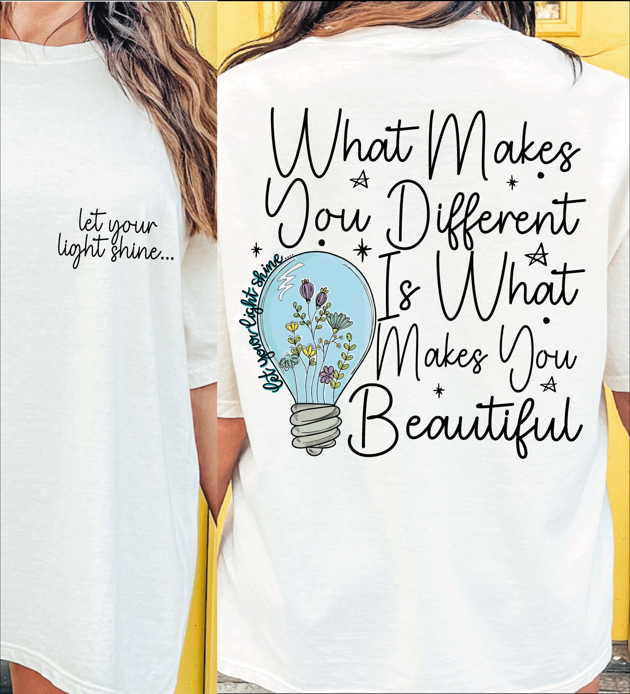 Inspirational Quote SVG PNG: Let Your Light Shine, Be Different ...