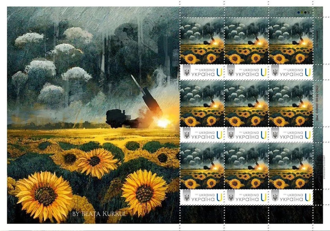 Rare Postage Stamps Ukraine himars War in Ukraine Etsy