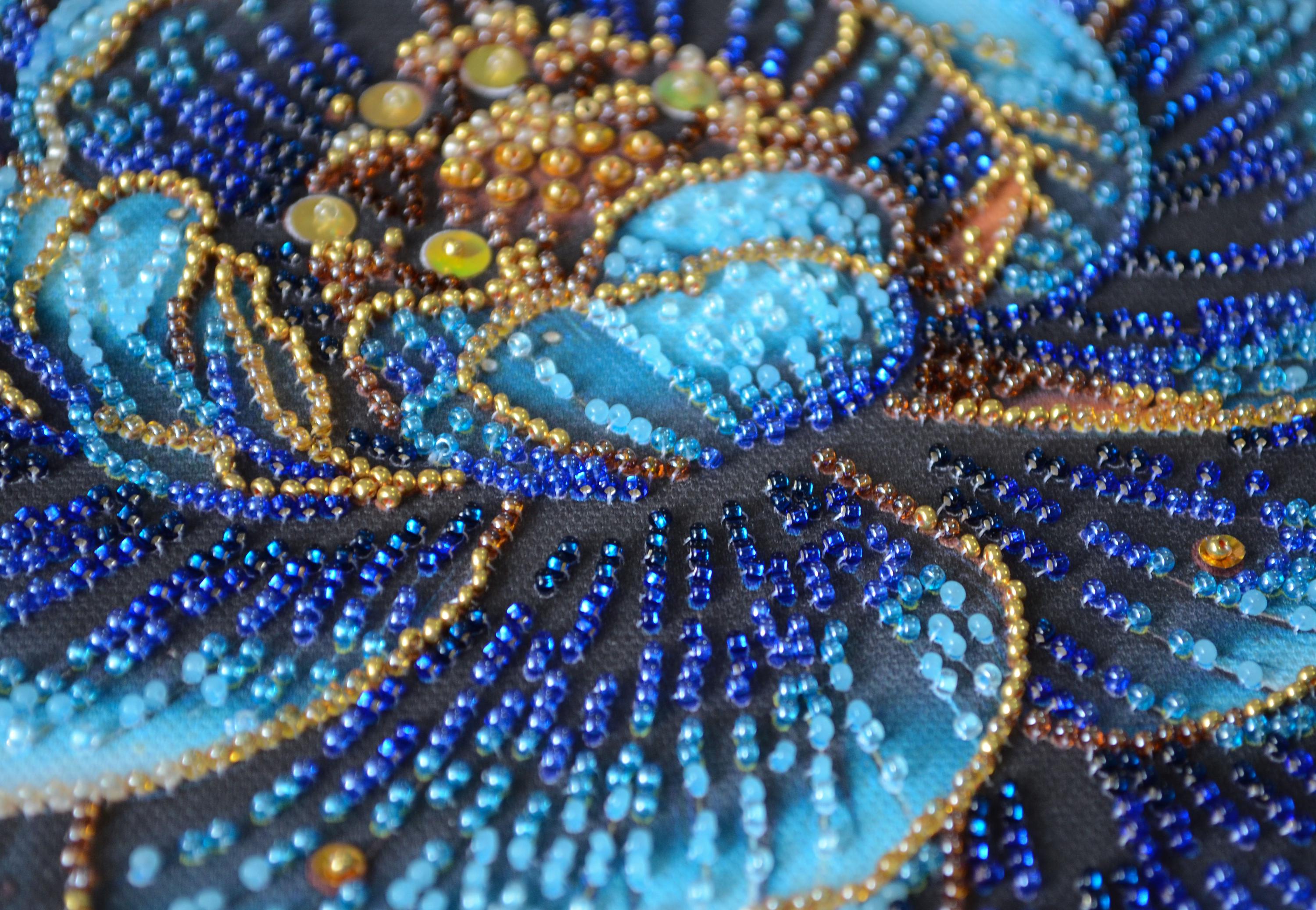 Bead Embroidery Kit “royal Bloom