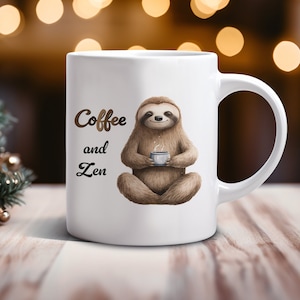 Coffee Mug Gift, Sloth Mug, Sloth Gift, Gifts for Women, Gifts for Men, Birthday Gift, Sloth Lover