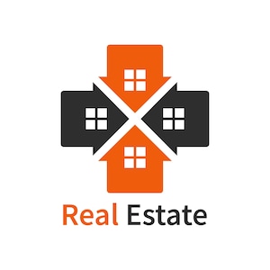 Editable Real Estate Logo | Customizable Realtor Logo | Construction | House Design | Roofing | Real Estate Company