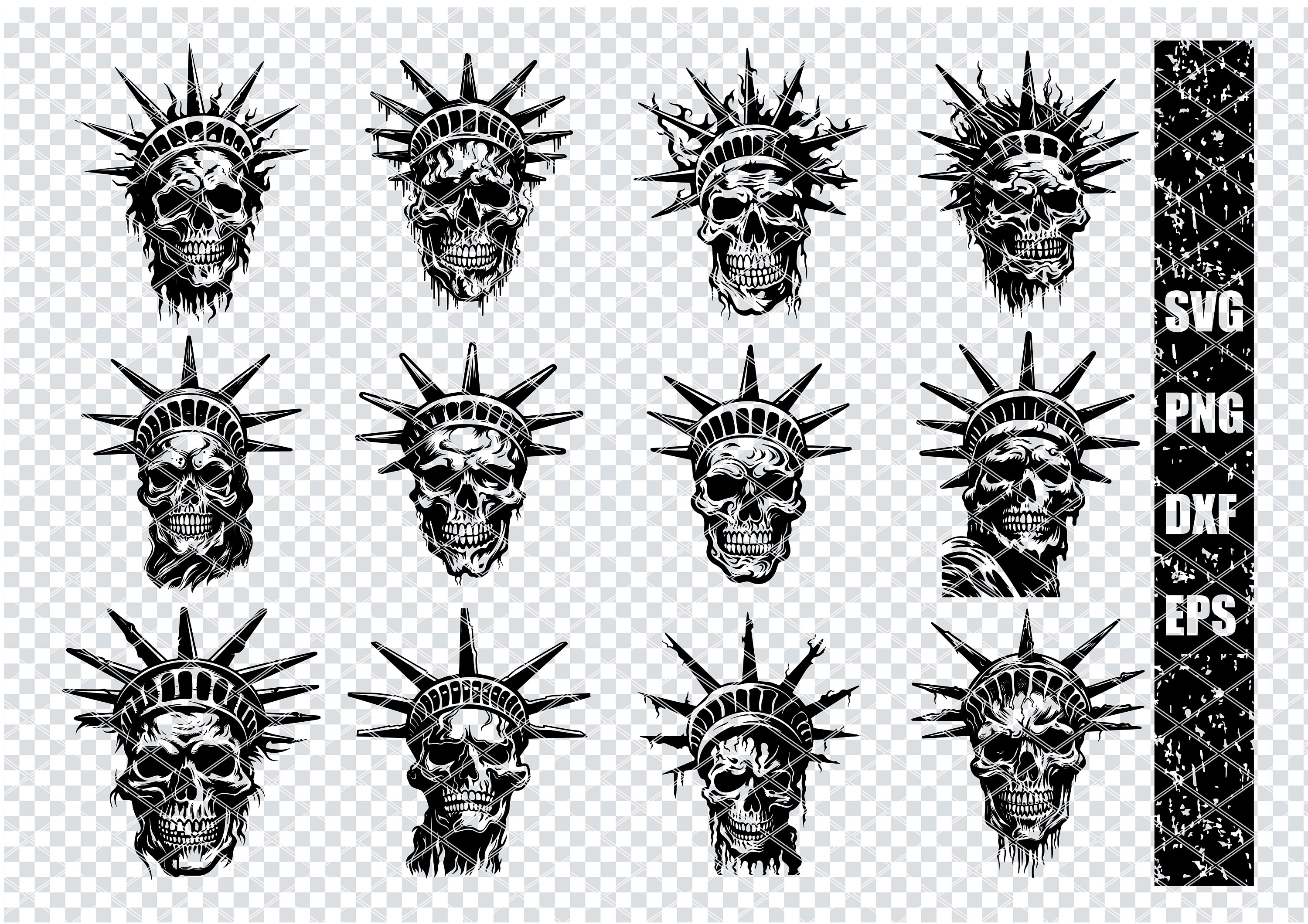 LIBERTY STATUE SKULL SVG, Freiheitsstatue Skelett SVG-Dateien für Cricut  Liberty Statue Halloween Clipart, Laser Cut Files - Etsy Österreich, image size:3000x2120