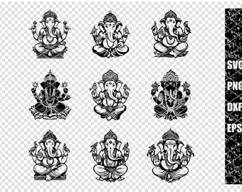 GANESHA SVG, GANESHA Ganpati Svg Files For Cricut, Ganesha Clipart, Laser Cut Files