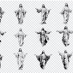 JESUCRISTO SVG, Jesucristo Mesías Archivos Svg para Cricut, Hijo de Dios Clipart, Archivos cortados por láser