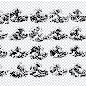 WAVE SVG, Wave Svg Cut Files For Cricut, Wave Clipart, Waves Svg Cut Files, Ocean Waves svg