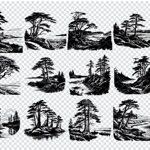 COASTAL REDWOOD SVG, Coastal Redwood Svg Files For Cricut, Coastal Redwood Clipart, Laser Cut Files