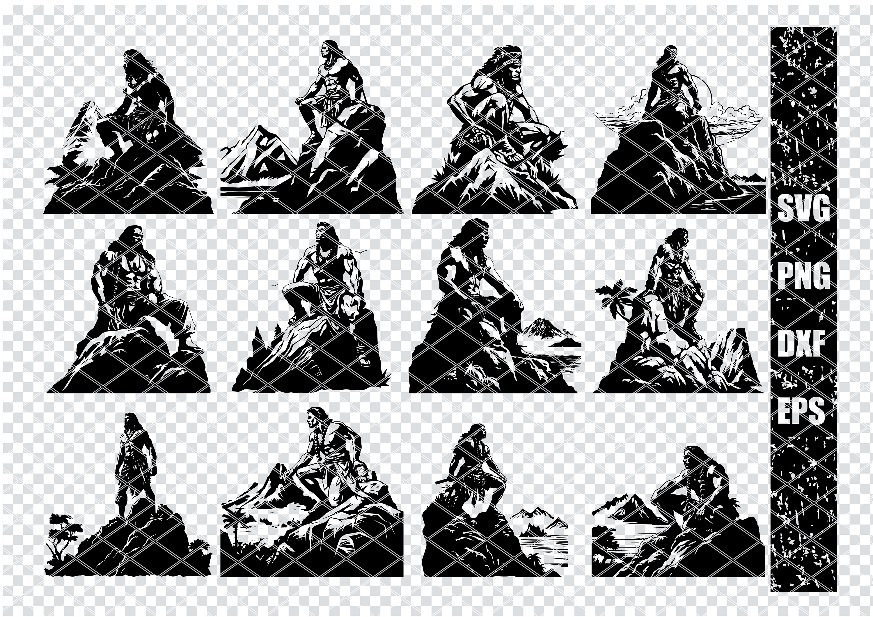 NATIVE HAWAIIAN WARRIOR Svg, Native Hawaiian Samoan Svg Files for ...