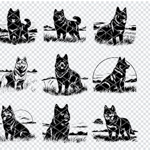 AKITA INU DOG Svg, Akita Inu Dog Breed Svg Files For Cricut, Dog Lover Clipart, Laser Cut Files