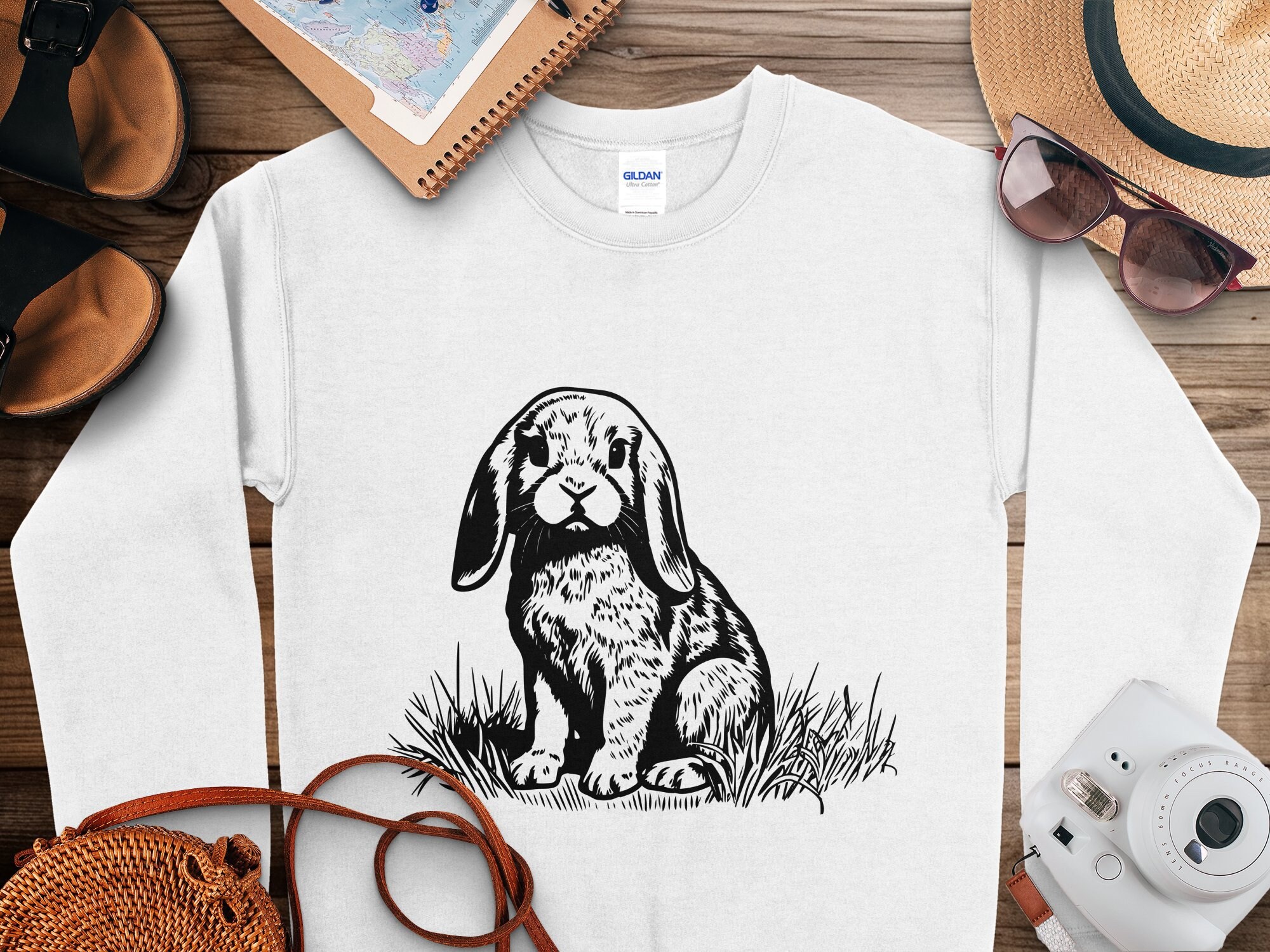 HOLLAND Lop DWARF RABBIT Svg, Small Bunny Holland Lop Svg Files for ...
