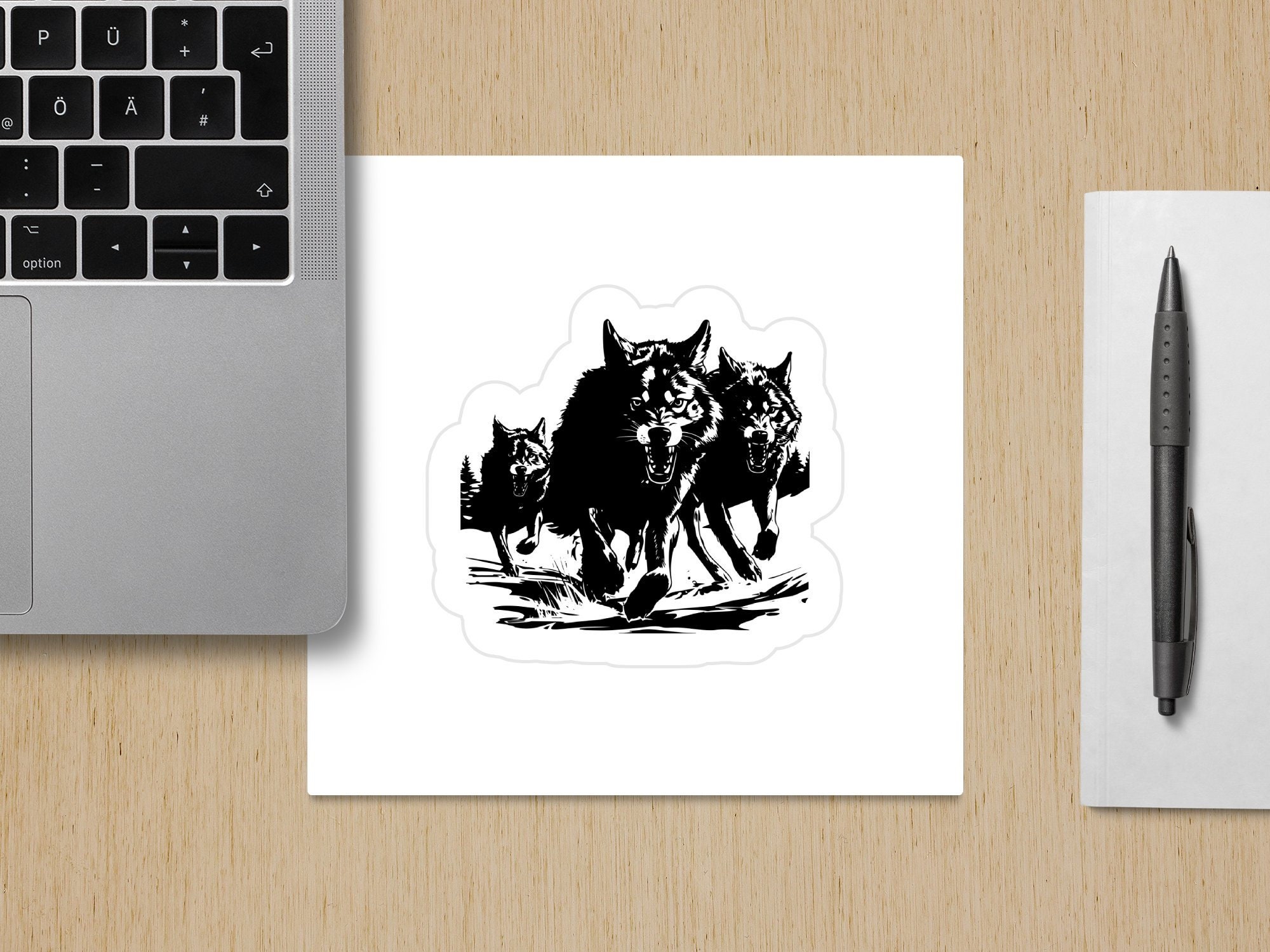 CHARGING WOLF PACK Svg, Hunting Wolf Pack Svg Files for Cricut, Alpha ...