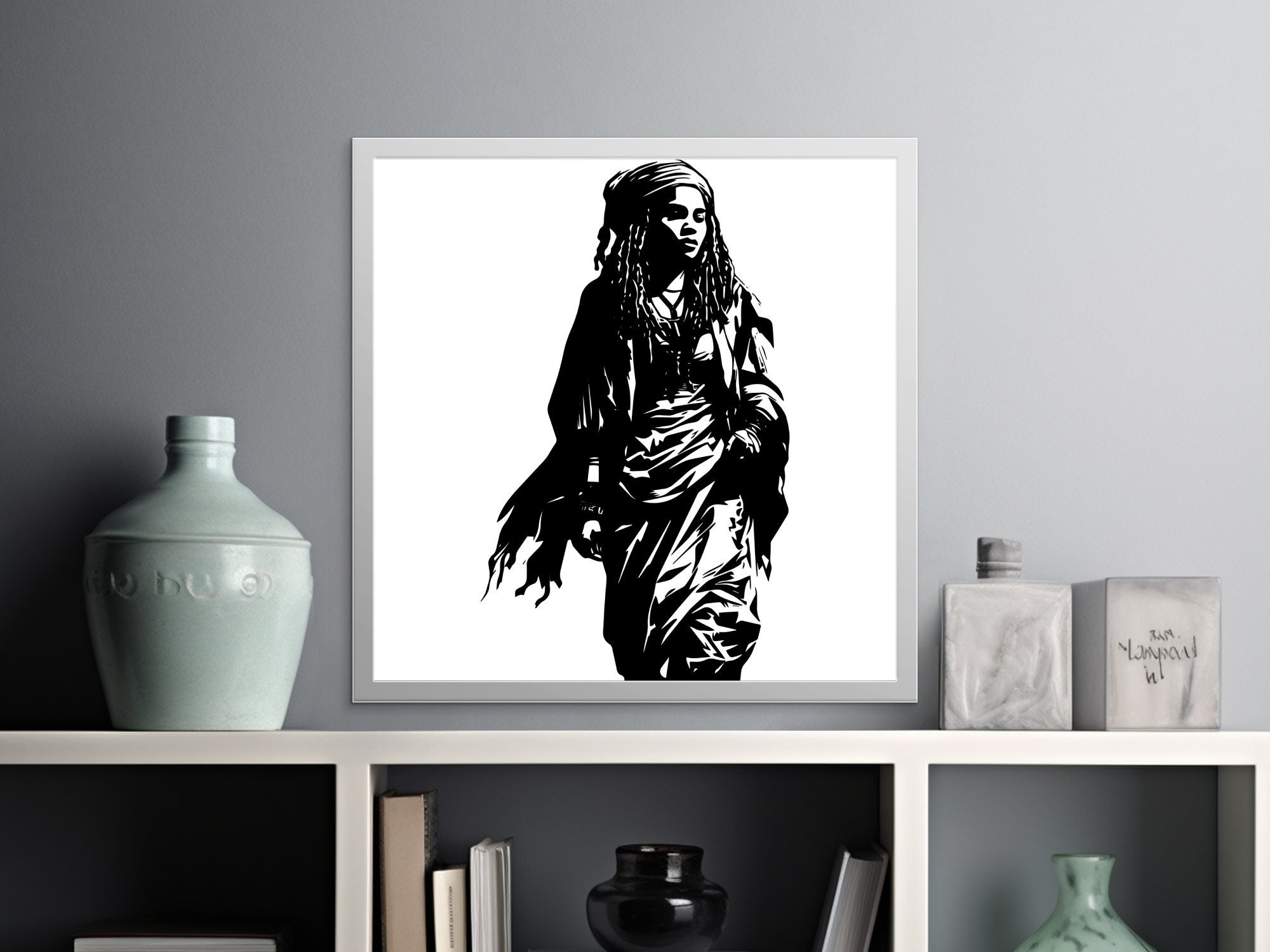 RASTA WOMAN SVG, Dreadlock Afro Woman Svg Files for Cricut, Island Girl ...