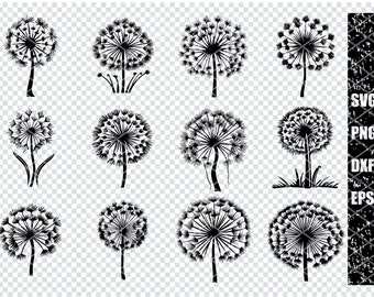 Löwenzahn Blume SVG, Löwenzahn Blume, Löwenzahn Blume, Löwenzahn Blume, Löwenzahn Blume, Löwenzahn Blume Clipart, Laser Cut Dateien für Cricut