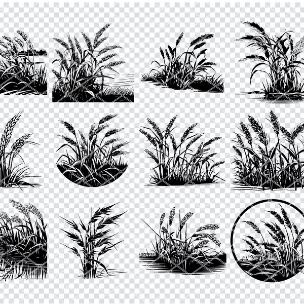 PALAY RICE PLANT Svg, Rice Paddy Svg Files For Cricut, Rice Grain Crop Clipart, Laser Cut Files