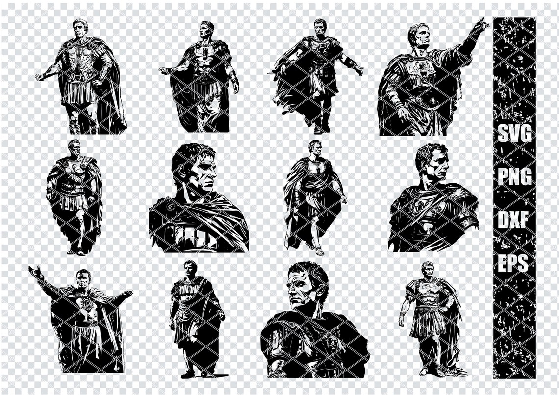 JULIUS CAESAR AUGUSTUS Svg, Julius Caesar Roman Emperor Svg Files for ...