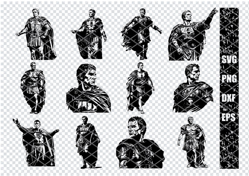 JULIUS CAESAR AUGUSTUS Svg, Julius Caesar Roman Emperor Svg Files for ...