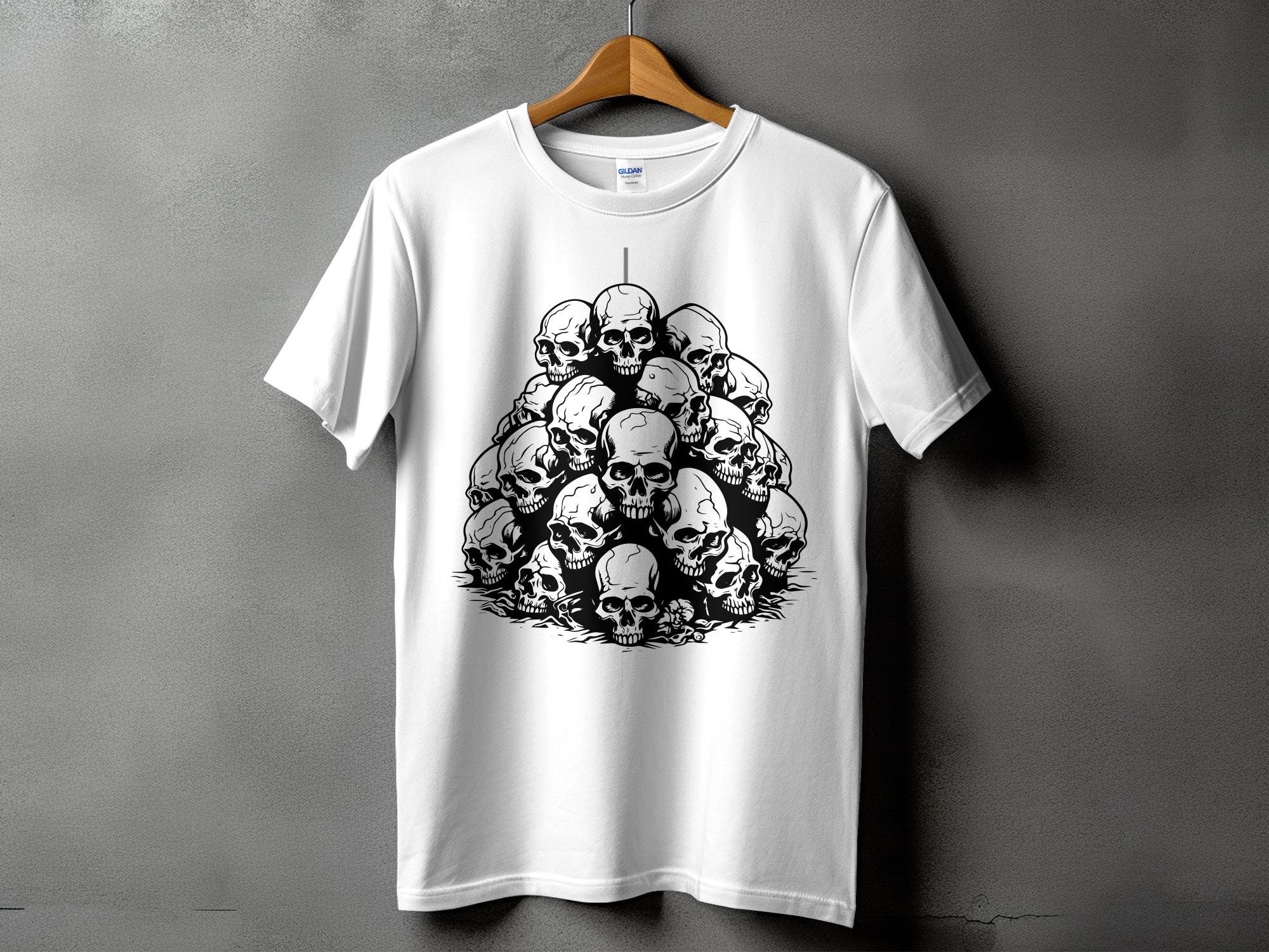 PILE of SKULLS SVG, Skeleton Skull Pile Svg Files for Cricut, Skull ...