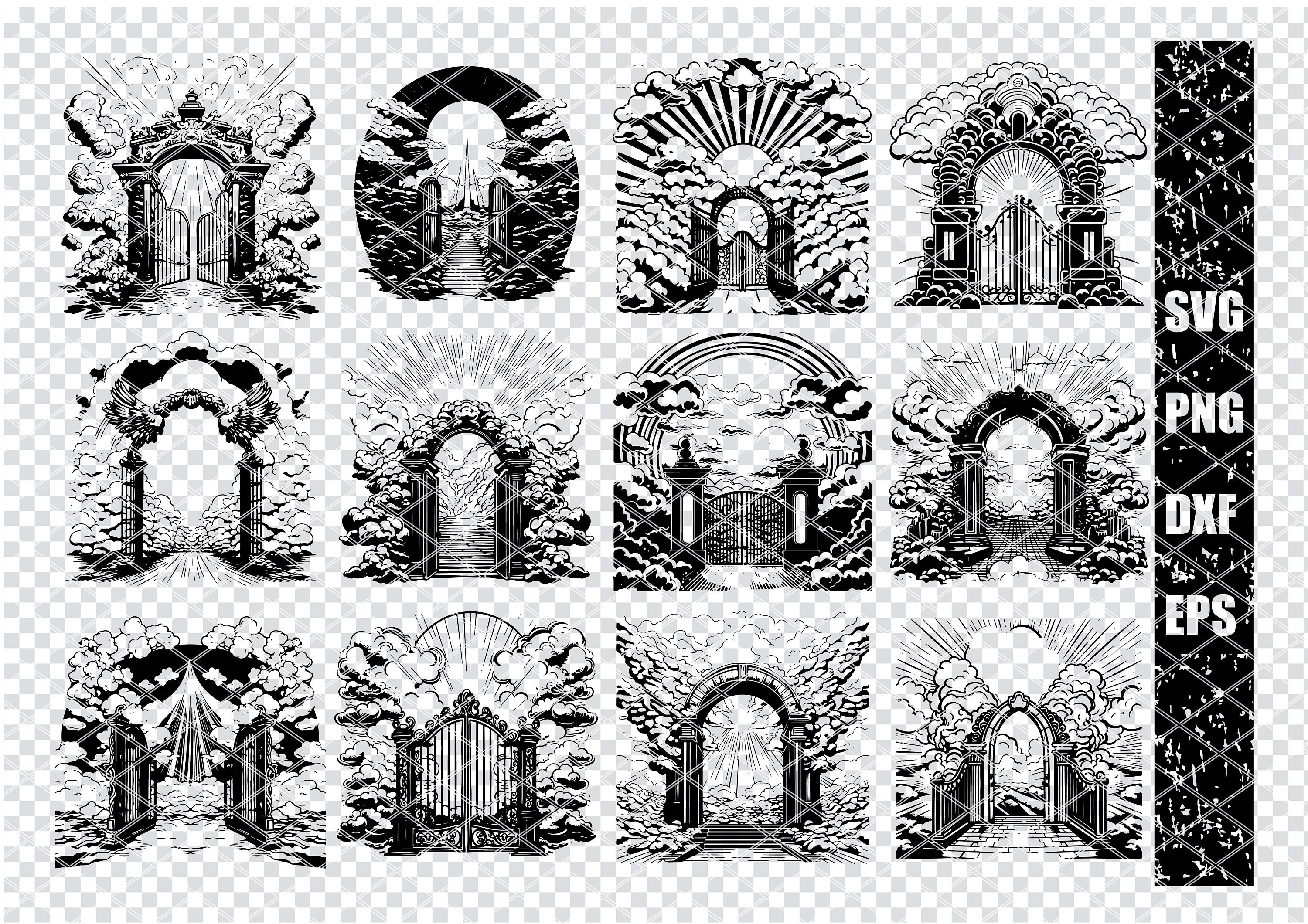 HEAVEN GATES SVG, Heaven Gates Svg Files for Cricut, Heaven Gate ...