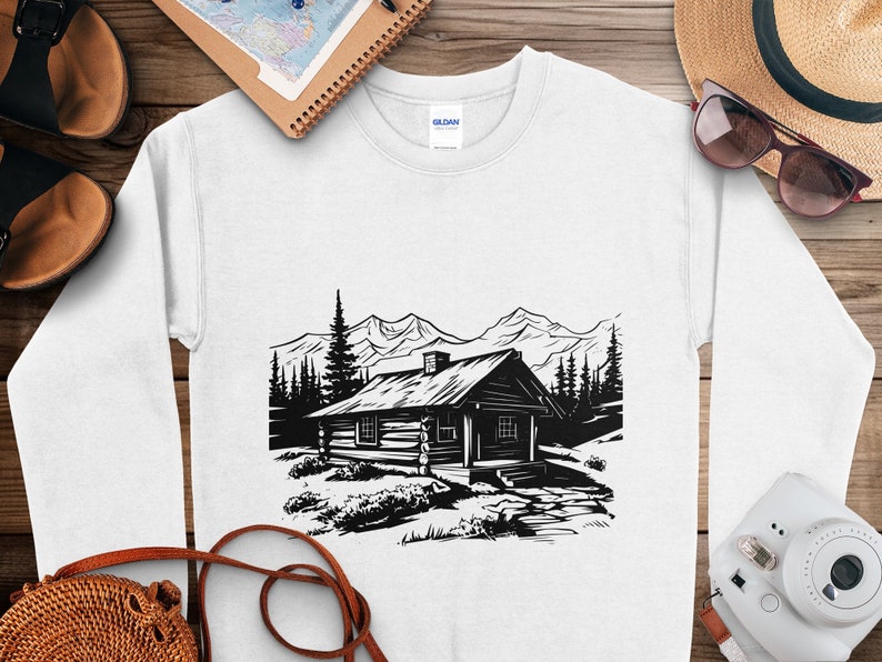 RUSTIC LOG CABIN Svg, Rustic Forest House Svg Files for Cricut ...