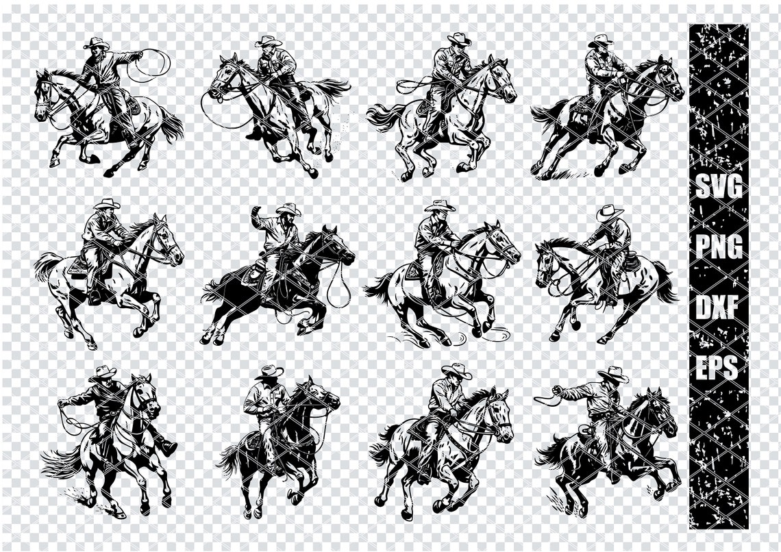 ROPING RODEO COWBOY Svg, Western Roping Rodeo Svg Files for Cricut ...