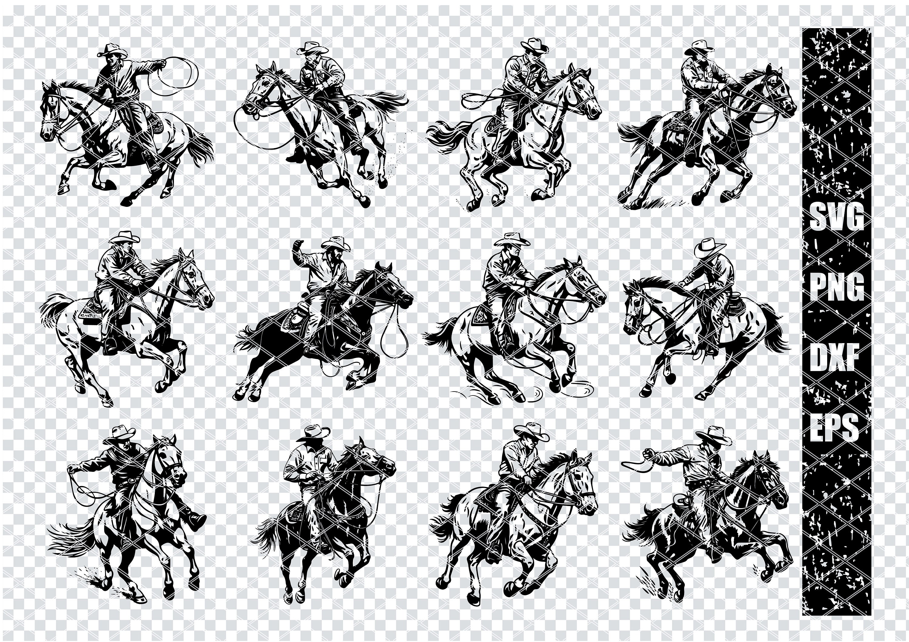 ROPING RODEO COWBOY Svg, Western Roping Rodeo Svg Files for Cricut ...