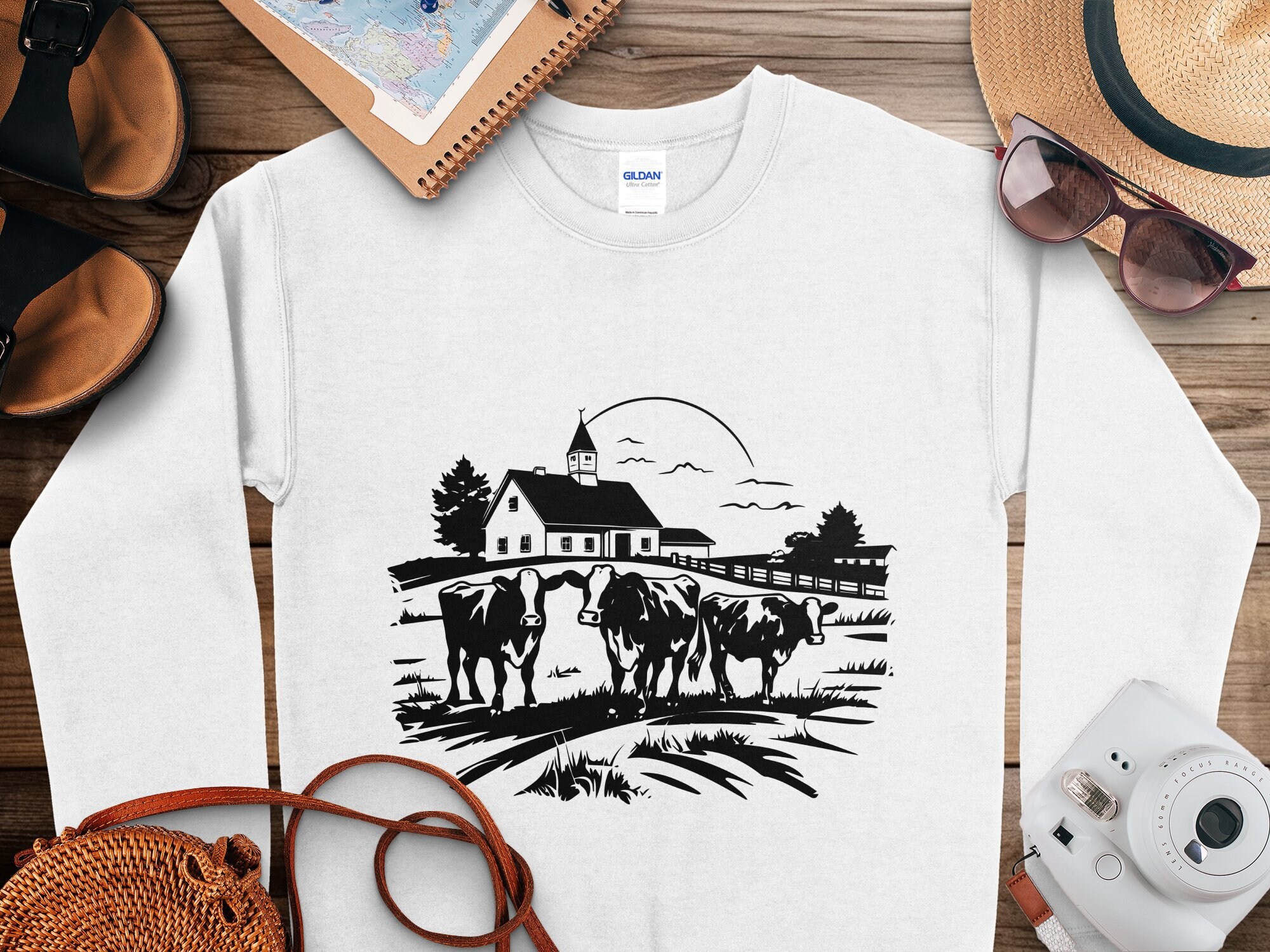CATTLE BARN SVG, Bovine Ranch Svg Files for Cricut, Heifer Cow Clipart ...