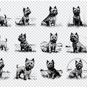 CAIRN TERRIER SVG, Cairn Terrier Clipart, Cairn Terrier Svg Files For Cricut, Cairn Terrier Lover Svg, Laser Cut Files