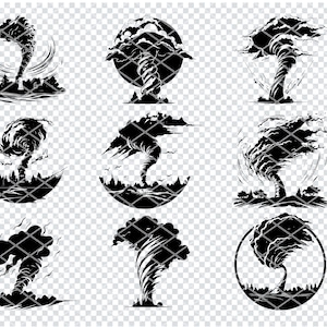 TORNADO SVG, TORNADO Svg Files For Cricut, Tornado Clipart, Laser Cut Files