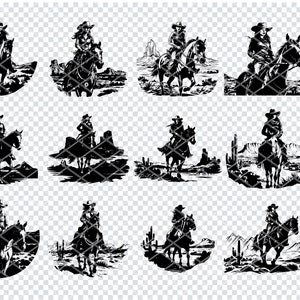 COWGIRL RANCH WOMAN Svg, Cowgirl Desert Rider Pliki Svg dla Cricut, Dziki Zachód Cowgirl Clipart, Pliki cięte laserowo