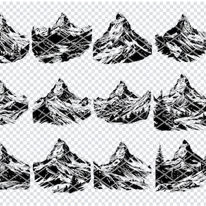 MOUNT MATTERHORN SVG, Matterhorn Swiss Alps Svg Files For Cricut, Pennine Alpine Peak Laser Cut Files