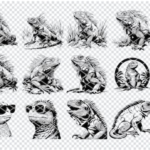 IGUANA SVG, IGUANA Lizzard Svg Files For Cricut, Iguana Lizzard Clipart, Laser Cut Files