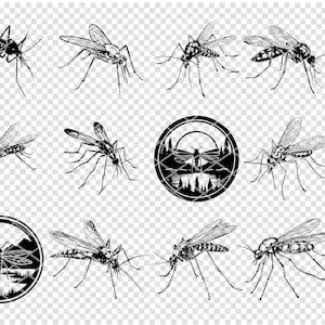 MOSQUITO SVG, MOSQUITO Bug Svg Files For Cricut, Mosquito Clipart, Laser Cut Files