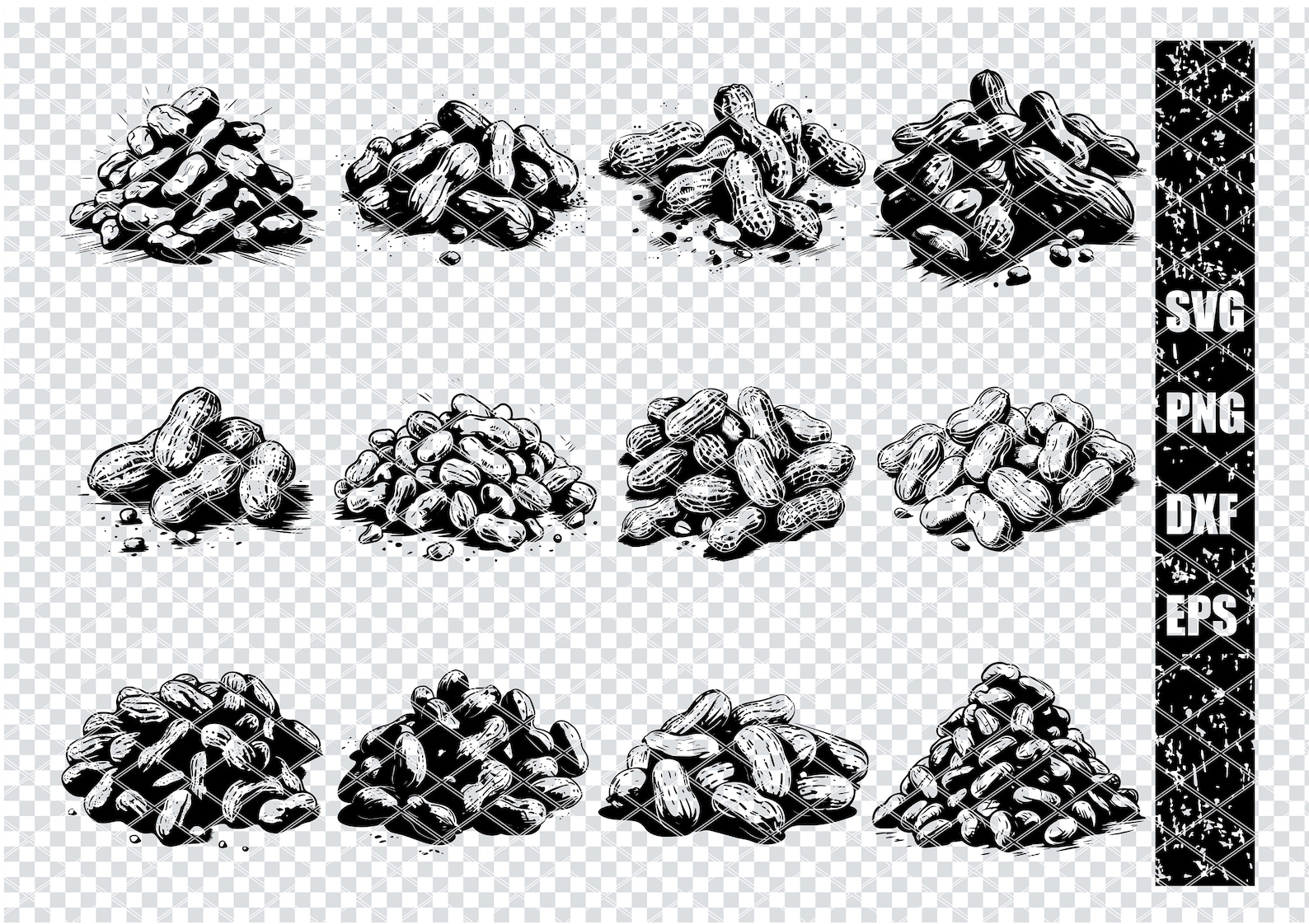 GROUNDNUT PEANUT SVG, Peanut Svg Files for Cricut, Peanut Snack Clipart ...