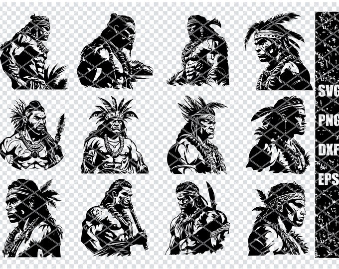 Native Svg Sticker 100+ Native Warrior SVG Bundle, Instant Digital Download, PNG, SVG Cut ...