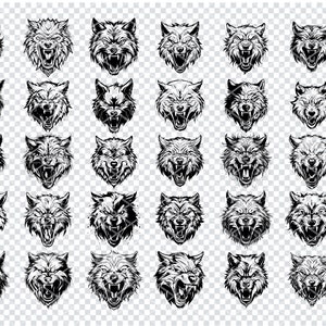 ANGRY WOLF HEAD Svg, Wolf Head Svg, Wolf Clipart, Wolf Head Svg Cut File For Cricut, Wolf Face svg