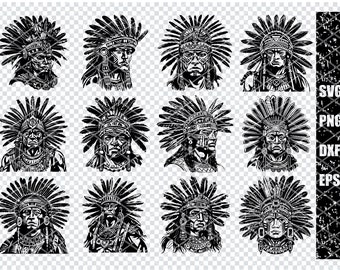 MALE AZTEC WARRIOR Svg, Ancient Aztec Warrior Svg Files For Cricut, Aztec Warrior Clipart, Laser Cut Files